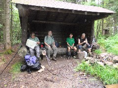 Kathy Disque; Dan Dorrough; Steve Hayes; Joe; West Canada Wilderness